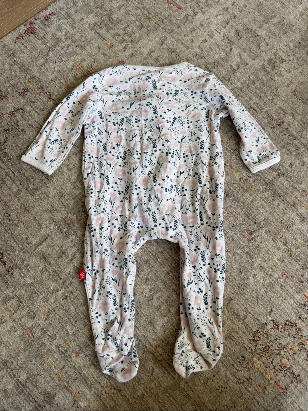 Magnetic Me One-Piece with Pink Floral Print, 3-6M